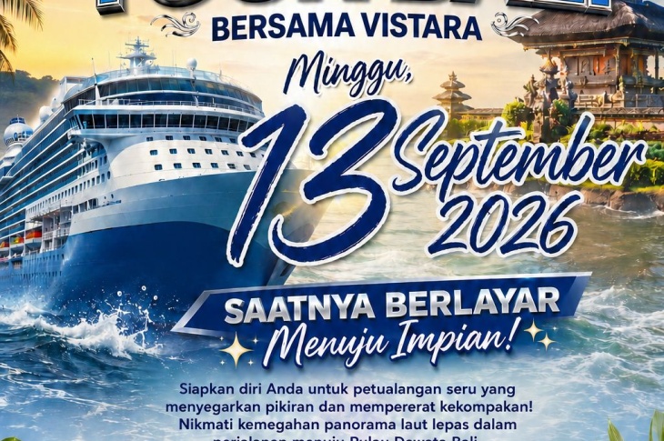13 September 2026 Trip bali VISTARA